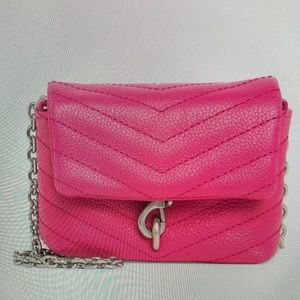 NWT Rebecca Minkoff Edie Quilted Leather Micro Crossbody Bag